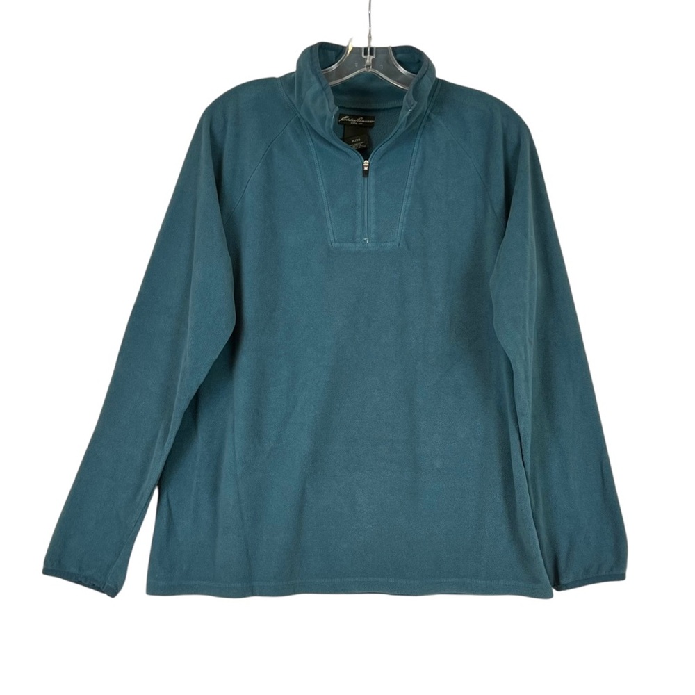 Eddie Bauer Quarter Zip Fleece Pullover Sweatshirt